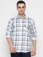 FERYPRO Men’s Printed Casual Checks Cotton Full Sleeve Shirt