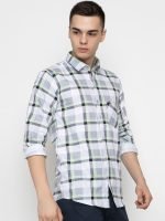 FERYPRO Men’s Printed Casual Checks Cotton Full Sleeve Shirt - Image 12