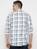 FERYPRO Men’s Printed Casual Checks Cotton Full Sleeve Shirt - Image 2