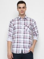 FERYPRO Men’s Printed Casual Checks Cotton Full Sleeve Shirt - Image 10