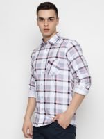 FERYPRO Men’s Printed Casual Checks Cotton Full Sleeve Shirt - Image 7