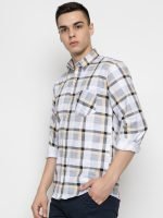 FERYPRO Men’s Printed Casual Checks Cotton Full Sleeve Shirt - Image 3