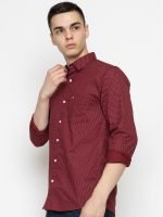 FERYPRO Men’s Printed Casual Dotted Cotton Full Sleeve Shirt - Image 12